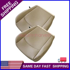 2013-18 For Dodge Ram 2500 3500 Driver & Passenger Leather Lower Seat Cover Tan