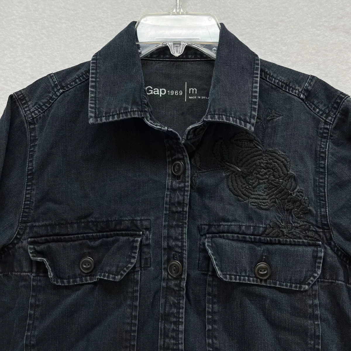 Gap black 2024 denim shirt