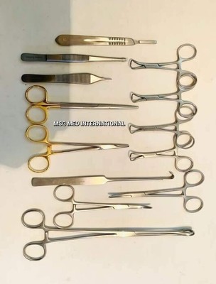 Abdominoplasty Tummy Tuck Surgery Set, Basic Surgery Set Stainless Steel
