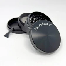 SharpStone 63MM Spice Tobacco Herb Grinder -4 Piece- Black