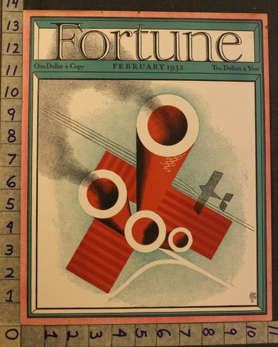 1932 VINTAGE COVER LITHO ART GARETTO FACTORY PLANE AVIATION INDUSTRY VO015