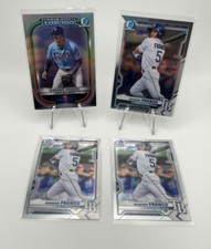 Wander Franco 2021 Bowman Chrome Top Prospect Base Lot of 4