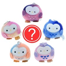 Kawaii Cute Animal Owl Plush Keychain Japan 1 Random Gashapon Capsule Figure