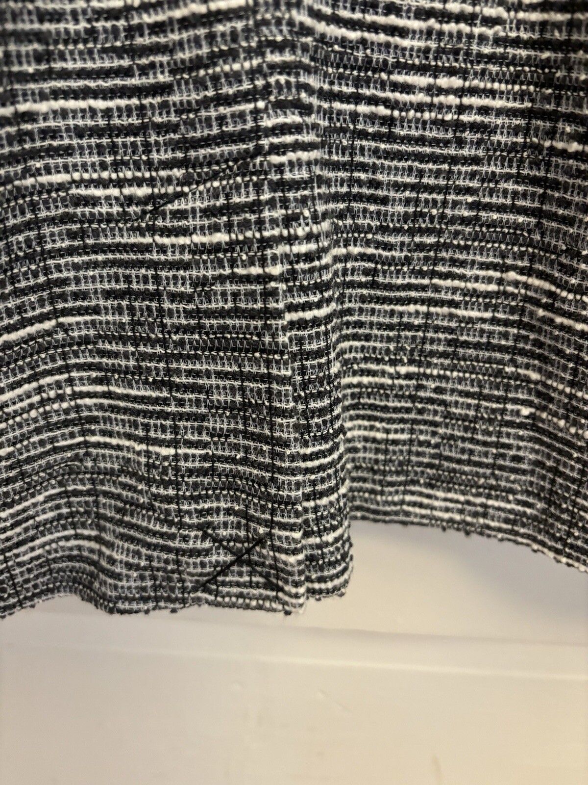 Karl Lagerfeld Paris Black Tweed Dress Pearl Pockets Size 4 NWT