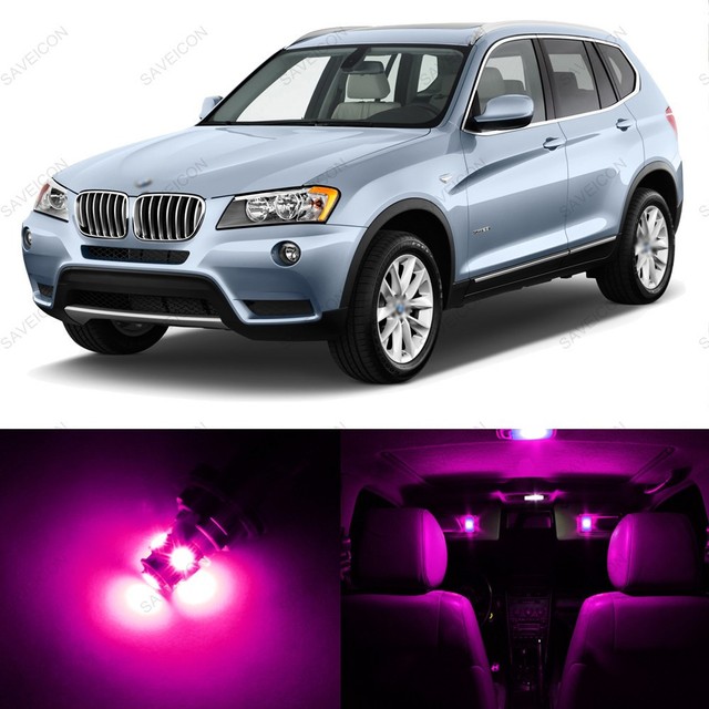14 x Pink/Purple LED Interior Light Package For 20112014 BMW X3 Series