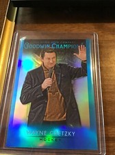 Wayne Gretzky 2021 Upper Deck Goodwin Champions Platinum Blue Parallel