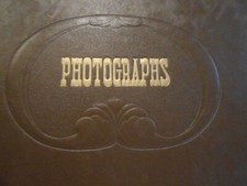 Unused Vintage Photo Album/Scrap Book Embossed 50 Black Pages New Condition