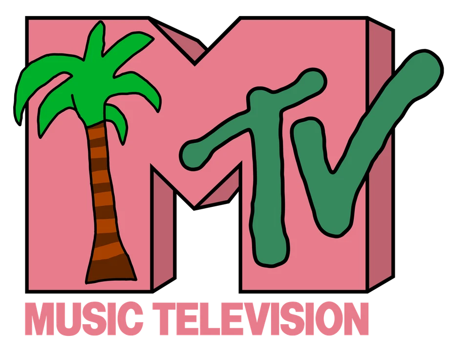 MTV sticker logo 80s 90s skate cell laptop bumper vinyl decal