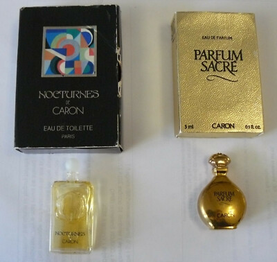 Lot de  2 miniatures Parfum de Caron