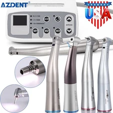 AZDENT Dental LED Brushless Electric Micro Motor /1:1/1:5 Contra Angle Handpiece