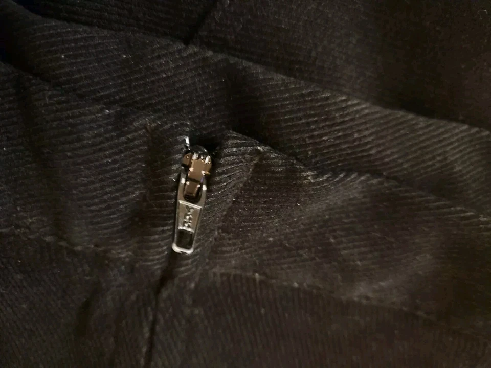 Falda elástica para mujer B. Moss 8 bolsillos de carga línea A vintage con cordón negra Foto 4 de 4