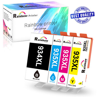 4 pk 934XL 935XL Ink Cartridge For HP Officejet 6812 6830 6815 6835 6230 Printer