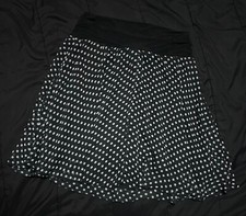 90s y2k polka dot midi skirt