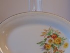 Vintage 1950's USA Edwin M Knowles Floral Oval Platter & 2 Coffee Cups — photo 8