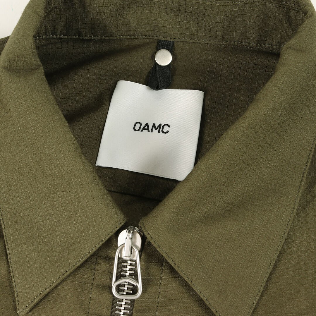 OAMC Shirts Size: S 24SS Ripstop Cotton Zip Short Sleeve Ian