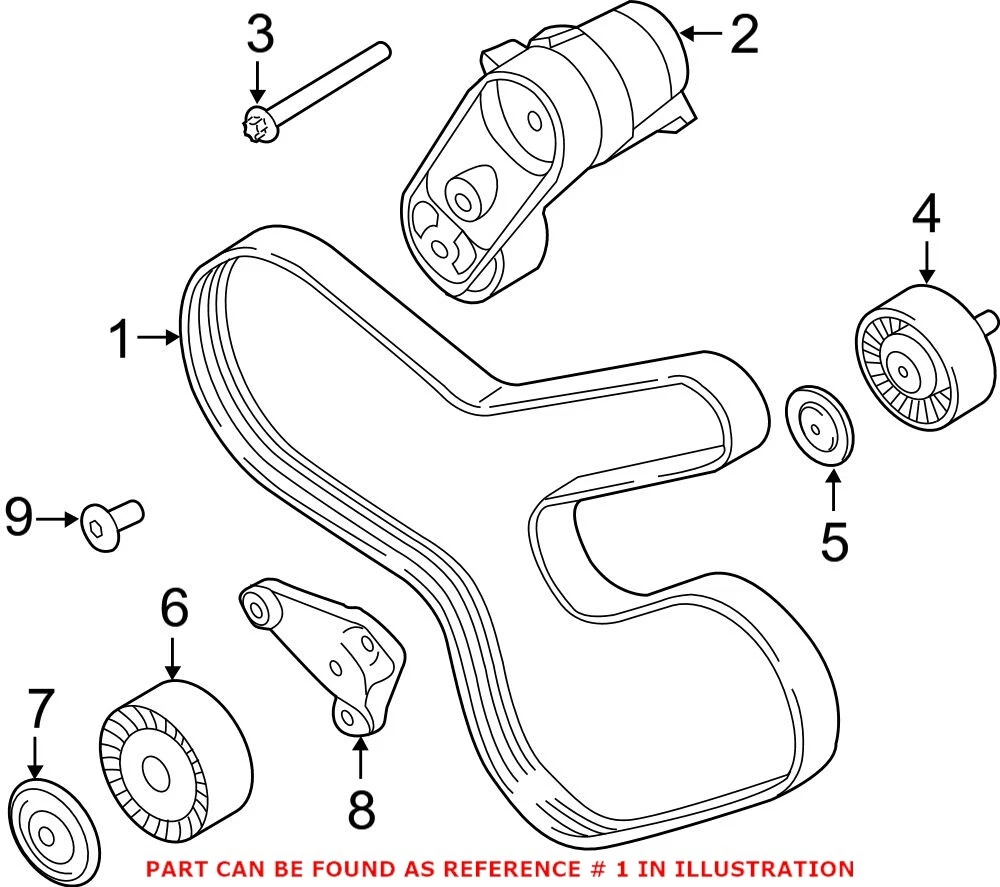 Bmw serpentine cheap belt