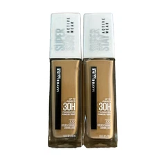 2X- Maybelline Super Stay 30 Hr Foundation Full Coverage 332 Golden Caramel
