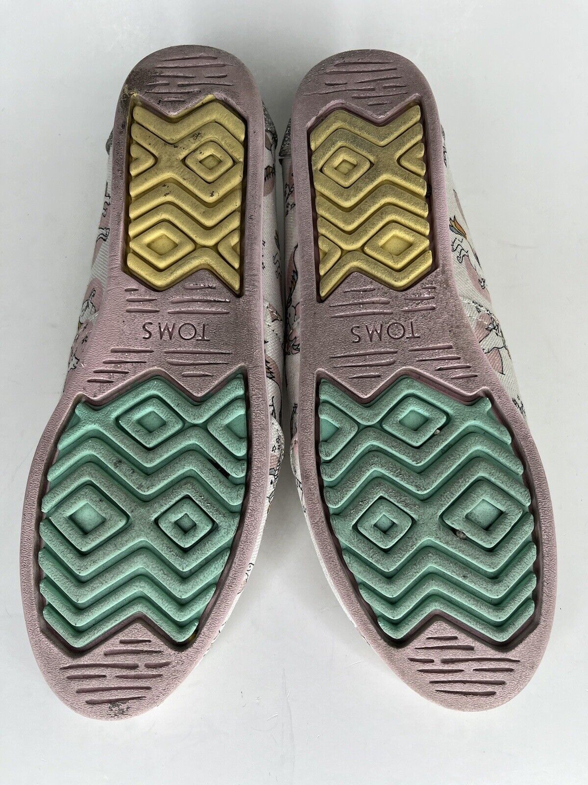Womens TOMS Shoes Size W10 Unicorn Rainbow Glitte… - image 15
