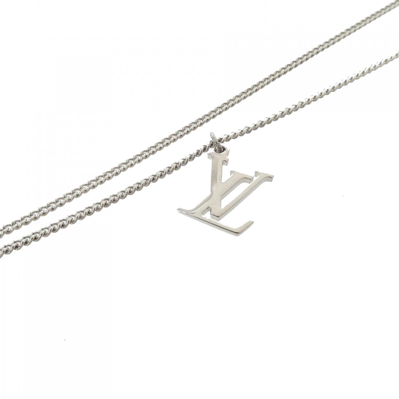 Authentic LOUIS VUITTON Collier Charms Monogram Eclipse M63641  