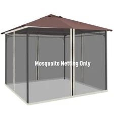 Replacement Mesh Mosquito Netting Screen Walls for 10 ft. x 13 ft. Patio Gazebo