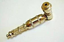 Metal Tobacco Smoking Pipe Nickel Plated  Brass Pipe With Cooling  Chamber