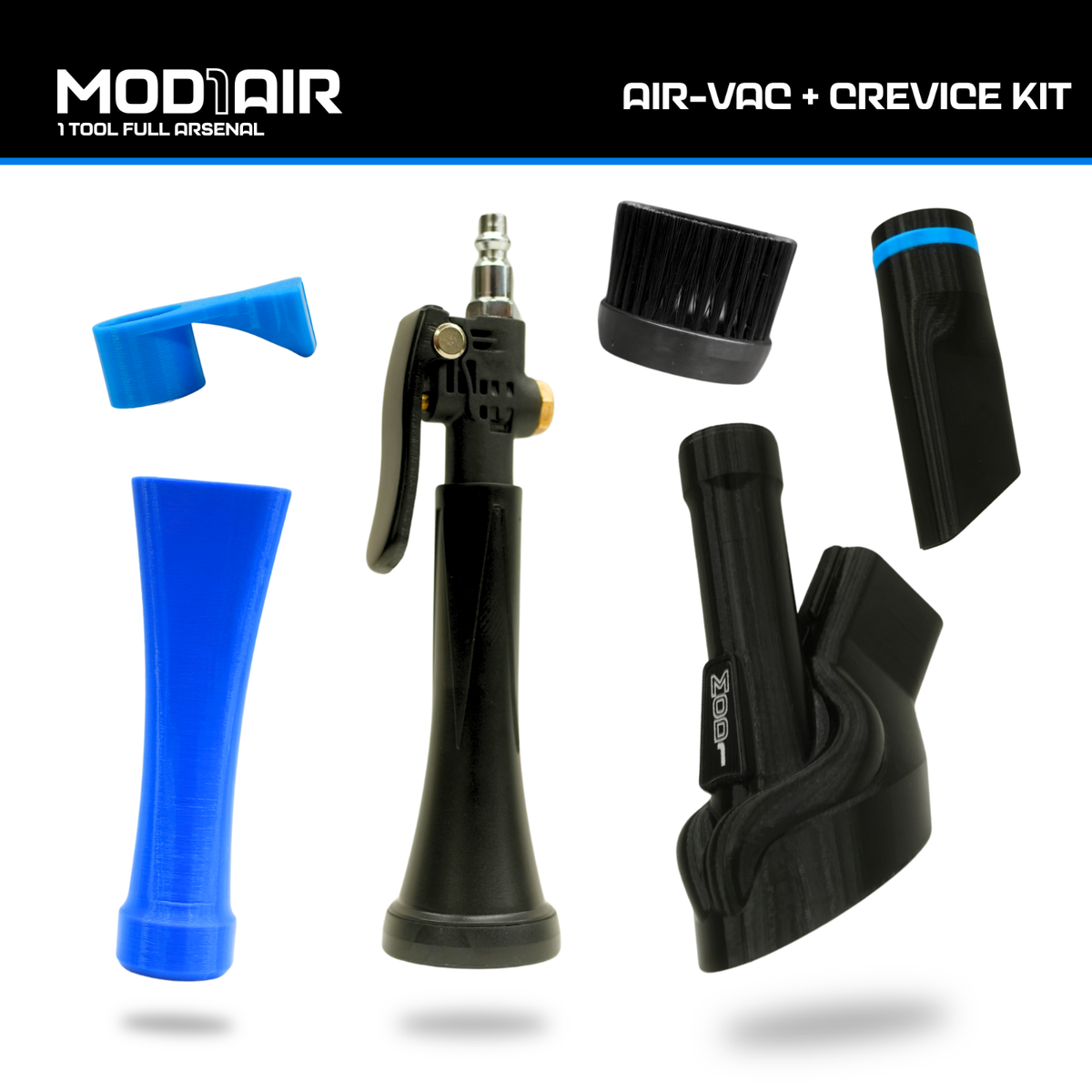 MOD1AIR - Air-Vac & Crevice Kit - Air Tool Modular Detailing