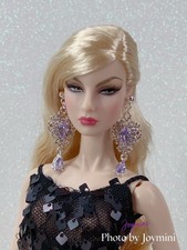 Earrings For Fashion Royalty Integrity Poppy Parker NuFace Dolls Crystal Jewelry
