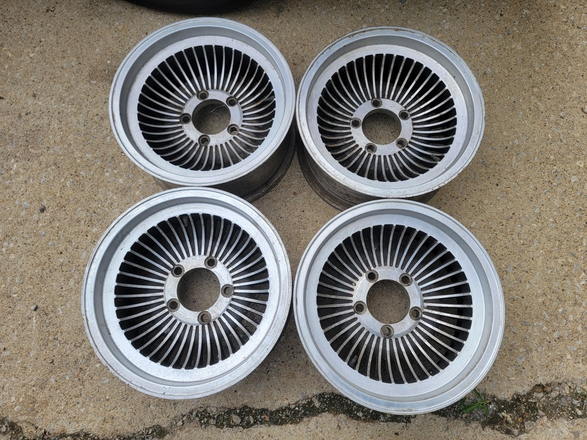 Vintage 15x7 Turbine Mag Wheels 5x5-in Bolt Pattern Chevy Van