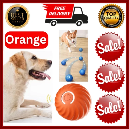 Smart Dog Toy Ball USB Electronic Interactive Pet Toy Automatic Moving Bouncing - Image 2 of 4