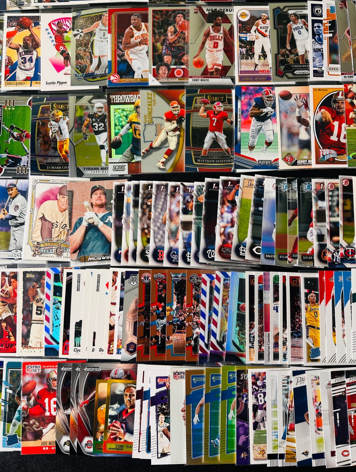 HUGE Sports CARD LOT! Jersey AUTO RC SP PRIZM LeBron James, Curry, Mahomes! view 7
