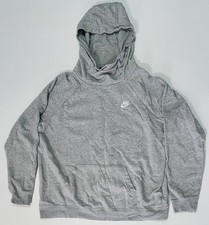 Nike Essential Grey Funnel Neck Fleece Hoodie Women's Size XL BV41l6-063