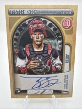 2021 Topps Gypsy Queen - Tyler Stephenson RC Auto Rookie Reds ON CARD. rookie card picture