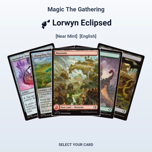Magic The Gathering Lorwyn Eclipsed - Select Your Cards (NM)