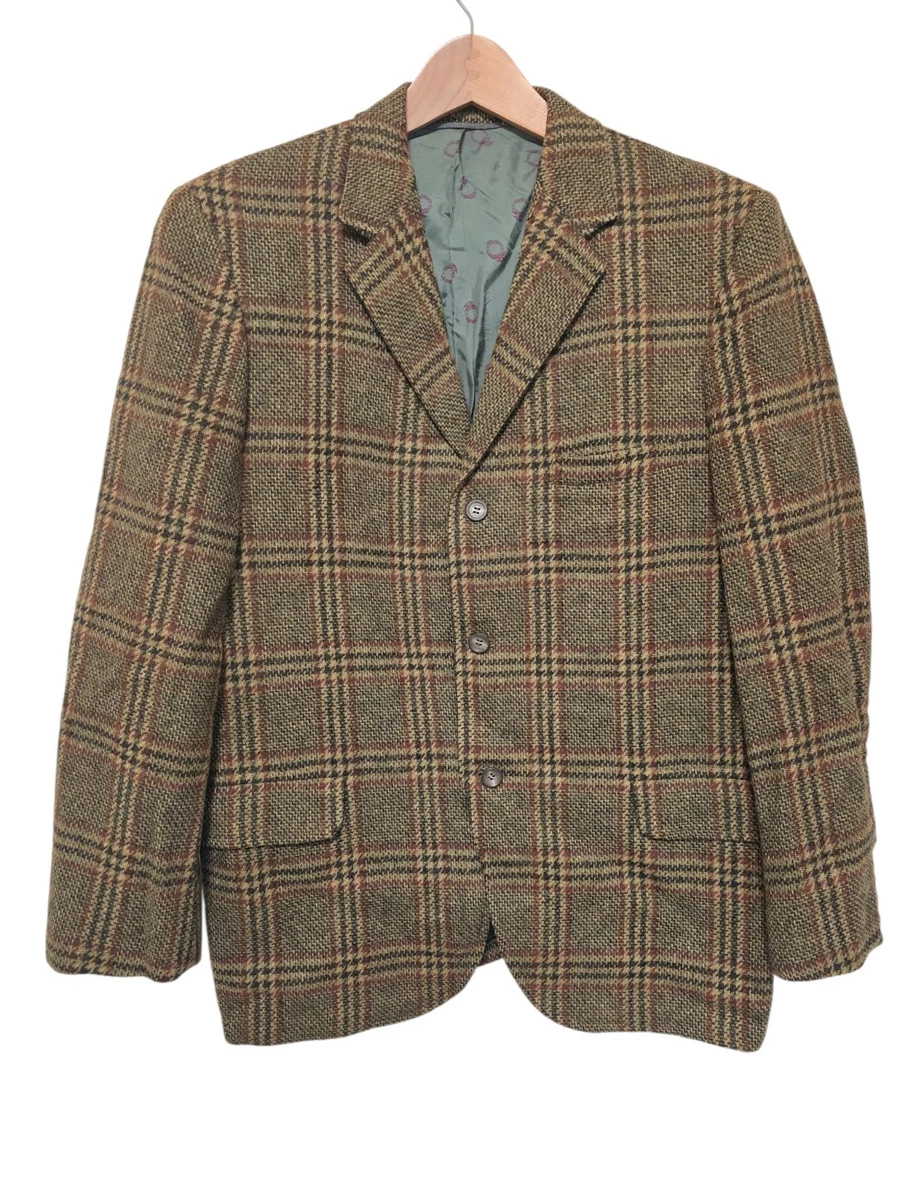 Tweed Regular 44 Jacket Vintage Suit Jackets & Blazers for Men for