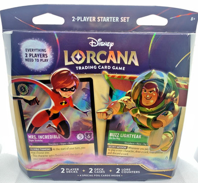 Disney Lorcana TCG 2-Player Deck 2026 Elastigirl & Buzz Lightyear + 4 Foil Cards