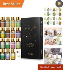 Compact 15pcs Essential Oils Gift Set - 100 Natural for Ultimate Relaxation