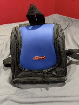 Nintendo DS/GAMEBOY Mini Backpack Gameboy Bag Padded Travel Case BLUE