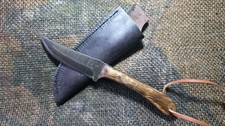 R&A Custom Handmade Knife Made In USA 8670 Carbon Steel Sharp Finger R&A Custom Handmade Knife Made In USA 8670 Carbon Steel Sharp Finger
