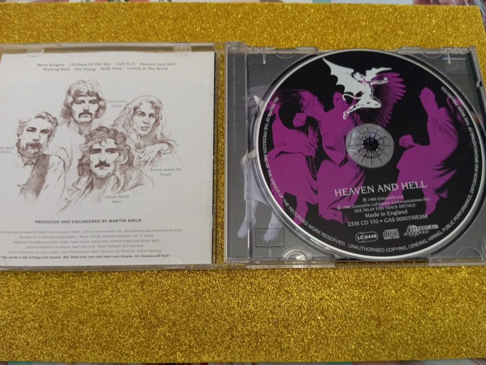CD BLACK SABBATH HEAVEN AND HELL METAL ROCK MUSIC - Immagine 2 di 3