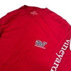 Vineyard Vines Christmas Red Whale Pocket T-shirt Long Sleeve Men Medium