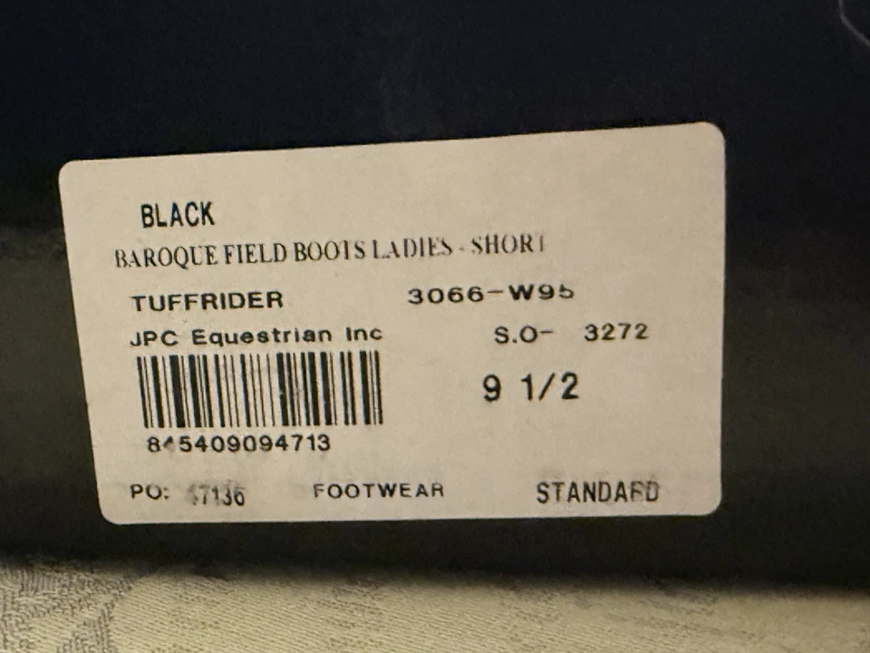 ¡NUEVO! BOTA DE CAMPO BARROCA TUFFRIDER DAMAS - CORTA NEGRA, 9,5 de ancho Foto 2 de 4