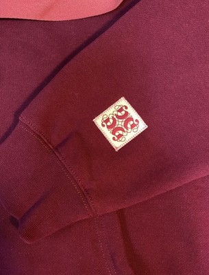 Glossier 2024 Limited Edition Holiday Hoodie Ruby Red Womens Size