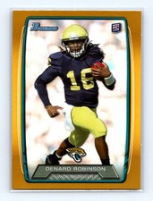 2013 Bowman #179 Denard Robinson Gold #/399 Rookie