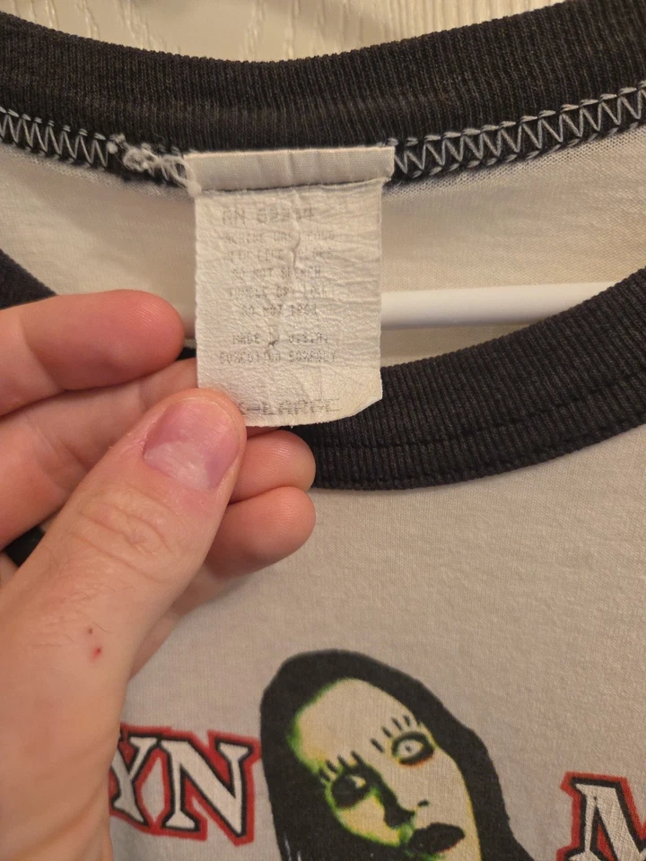 Camisa de Colección Marilyn Manson 1995 Winterland Anticristo Temprano Superestrella XL EN MUY BUENA CONDICIÓN Foto 4 de 4