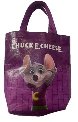 Chuck E. Cheese  Pizza Logo Carry Bag  Purple 90 s Kid Nostalgia