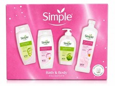 Image of Simple Bath & Body Collection Gift Set Shower Gel Handwash Bath Soak & Shower