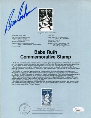 Brian Cashman NY New York Yankees General Manager Signed Autograph FDC Sheet