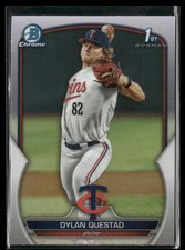 Dylan Questad 2023 1st Bowman Draft Chrome Baseball #BDC-25 Refractor SP Twins