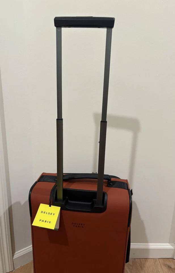 Delsey Paris turenne soft spinner carry on suitcase color brick - Image 3 of 4