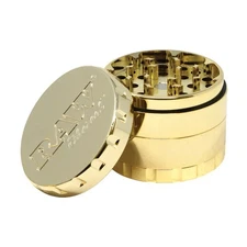 Gold Plated RAW Ethereal Herb Spice Tobacco Hand Grinder Rolling Smoking Papers
